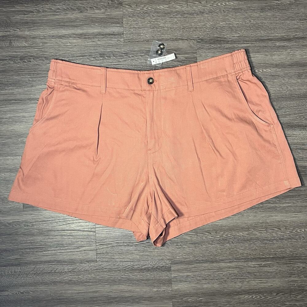 Madewell Plus Neale Drapeweave Shorts Women's 20W TENCEL Linen NK282 NWT